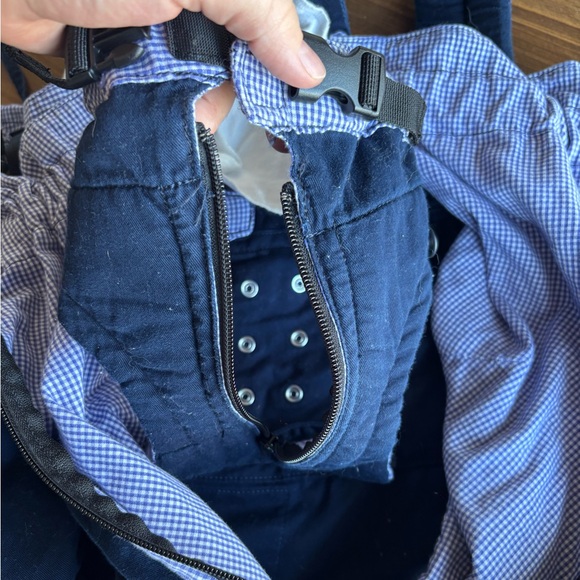 Twin weego carrier Blue denim and purple  Gingham - Picture 2 of 6